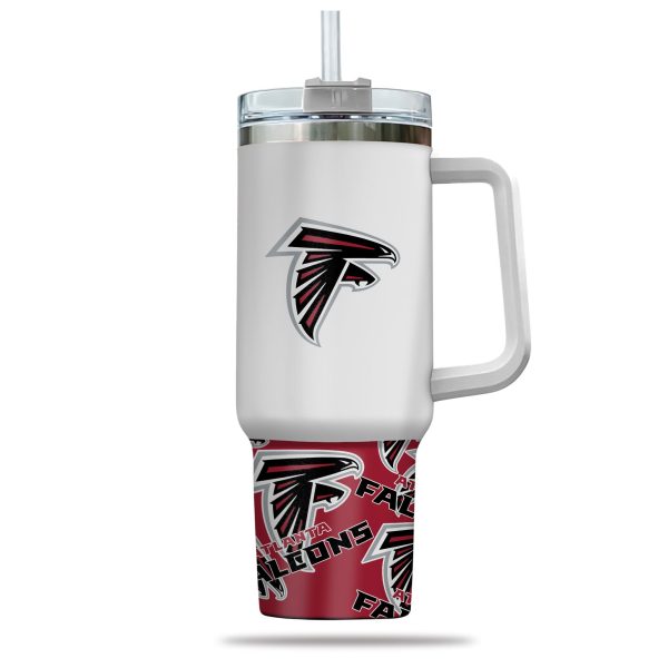 Atlanta Falcons NFL Custom Stanley Quencher 30oz-40oz Stainless Steel Tumbler Hot And Cold Tumbler - Image 2