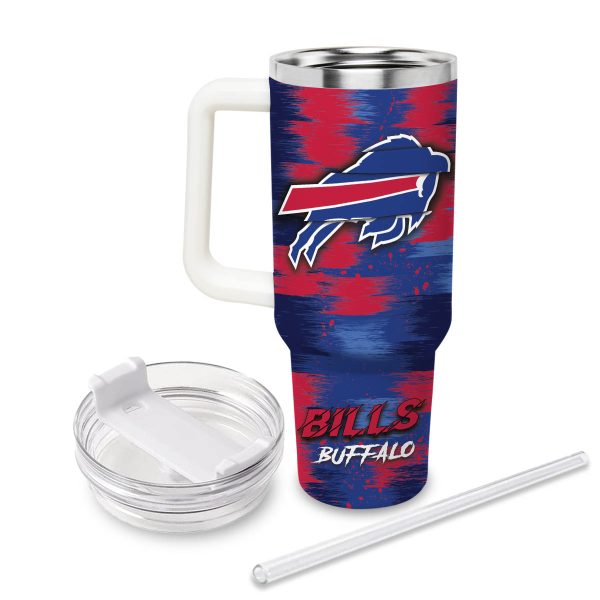 Buffalo BillsCartoon Custom Stanley Quencher 30oz-40oz Stainless Steel Tumbler - Image 2