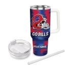 Buffalo BillsCartoon Custom Stanley Quencher 30oz-40oz Stainless Steel Tumbler