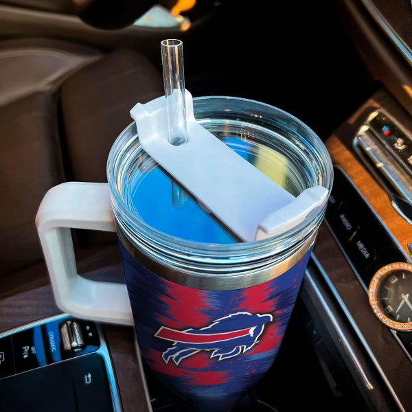 Buffalo BillsCartoon Custom Stanley Quencher 30oz-40oz Stainless Steel Tumbler - Image 4