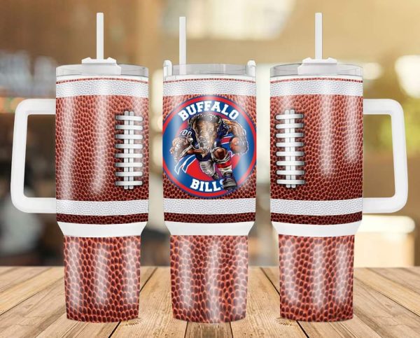 Buffalo Bills NFL Custom Stanley Quencher 30oz-40oz Stainless Steel