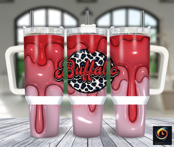 Buffalo Bills NFL Custom Stanley Quencher 30oz-40oz Stainless Steel Tumbler Hot And Cold Tumbler