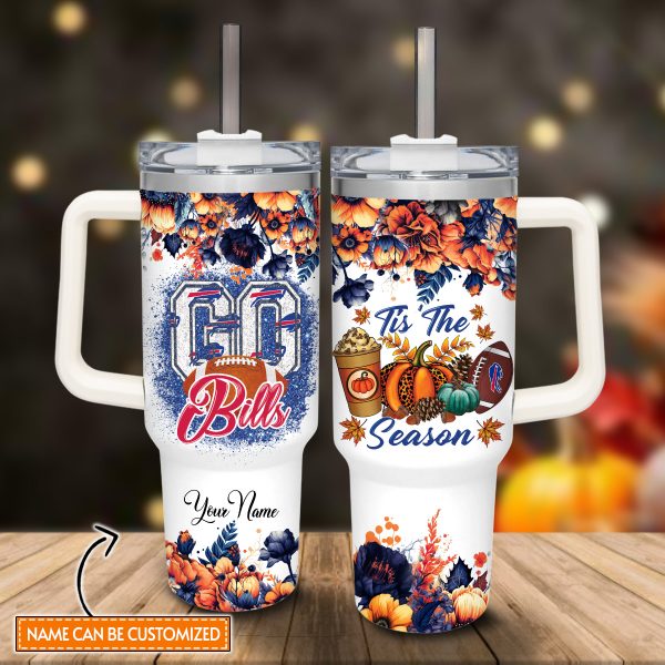 Buffalo Bills NFL Custom Stanley Quencher 30oz-40oz Stainless Steel Tumbler Hot And Cold Tumbler - Image 2