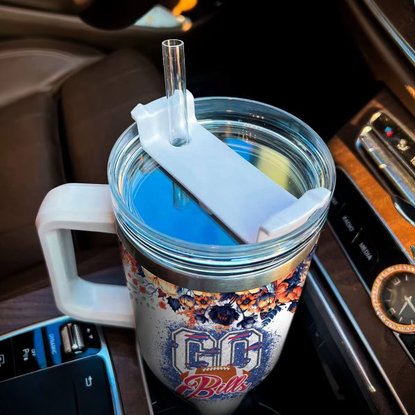 Buffalo Bills NFL Custom Stanley Quencher 30oz-40oz Stainless Steel Tumbler Hot And Cold Tumbler - Image 5