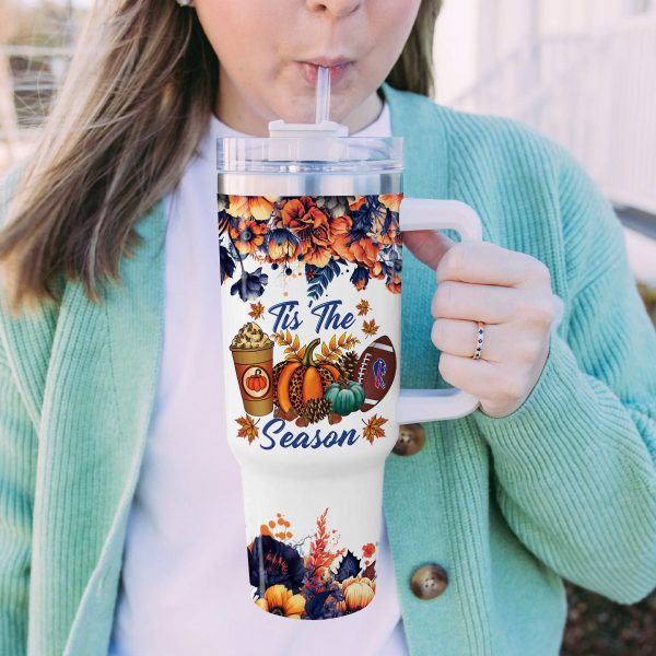 Buffalo Bills NFL Custom Stanley Quencher 30oz-40oz Stainless Steel Tumbler Hot And Cold Tumbler - Image 6