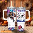 Buffalo Bills NFL Custom Stanley Quencher 30oz-40oz Stainless Steel Tumbler Hot And Cold Tumbler