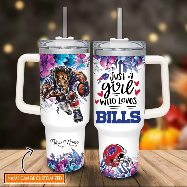 Buffalo Bills NFL Custom Stanley Quencher 30oz-40oz Stainless Steel Tumbler Hot And Cold Tumbler - Image 2