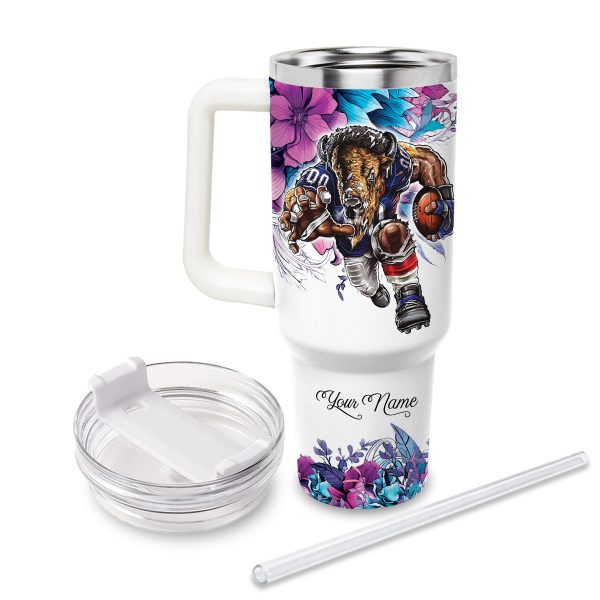 Buffalo Bills NFL Custom Stanley Quencher 30oz-40oz Stainless Steel Tumbler Hot And Cold Tumbler - Image 3