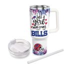 Buffalo Bills NFL Custom Stanley Quencher 30oz-40oz Stainless Steel Tumbler Hot And Cold Tumbler