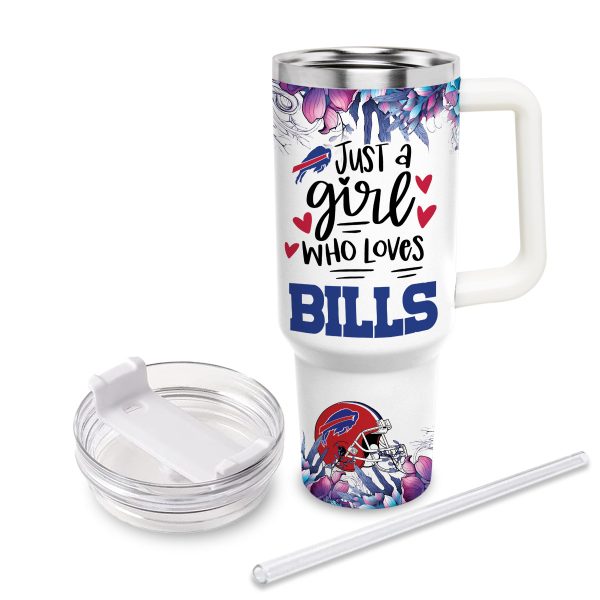 Buffalo Bills NFL Custom Stanley Quencher 30oz-40oz Stainless Steel Tumbler Hot And Cold Tumbler - Image 4