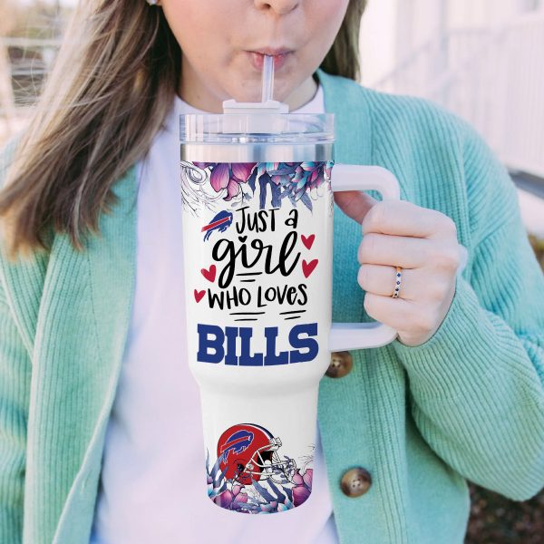 Buffalo Bills NFL Custom Stanley Quencher 30oz-40oz Stainless Steel Tumbler Hot And Cold Tumbler - Image 6