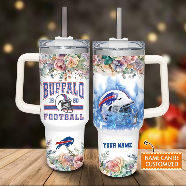 Buffalo Bills NFL Custom Stanley Quencher 30oz-40oz Stainless Steel Tumbler Hot And Cold Tumbler - Image 2