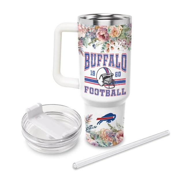Buffalo Bills NFL Custom Stanley Quencher 30oz-40oz Stainless Steel Tumbler Hot And Cold Tumbler - Image 3