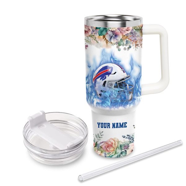 Buffalo Bills NFL Custom Stanley Quencher 30oz-40oz Stainless Steel Tumbler Hot And Cold Tumbler - Image 4