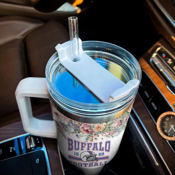 Buffalo Bills NFL Custom Stanley Quencher 30oz-40oz Stainless Steel Tumbler Hot And Cold Tumbler - Image 5