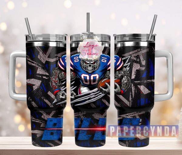 Buffalo Bills Custom Stanley Quencher 30oz-40oz Stainless Steel Tumbler Hot And Cold Tumbler