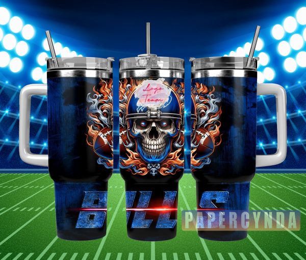 Buffalo Bills Custom Stanley Quencher 30oz-40oz Stainless Steel Tumbler Hot And Cold Tumbler