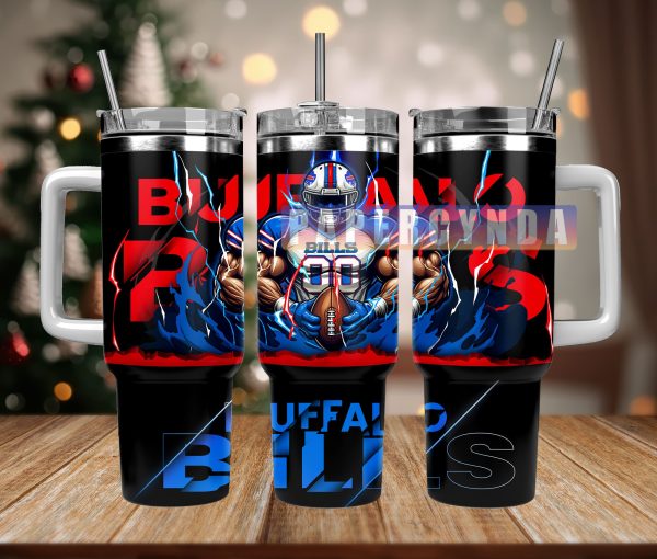 Buffalo Bills Custom Stanley Quencher 30oz-40oz Stainless Steel Tumbler Hot And Cold Tumbler