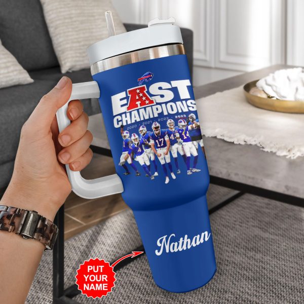 Buffalo Bills NFL Custom Stanley Quencher 30oz-40oz Stainless Steel Tumbler Hot And Cold Tumbler - Image 2