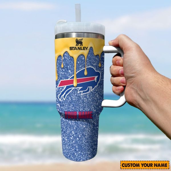 NFL Buffalo Bills Custom Stanley Quencher 30oz-40oz Stainless Steel Tumbler Hot And Cold Tumbler