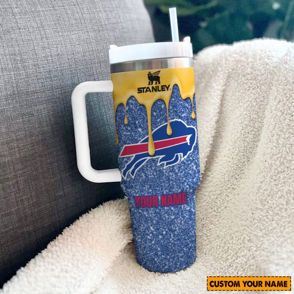 NFL Buffalo Bills Custom Stanley Quencher 30oz-40oz Stainless Steel Tumbler Hot And Cold Tumbler - Image 2