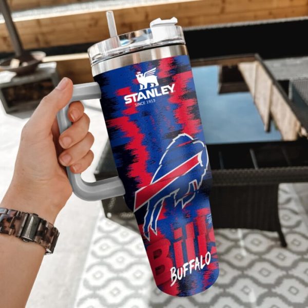 NFL Buffalo Bills Custom Stanley Quencher 30oz-40oz Stainless Steel Tumbler Hot And Cold Tumbler