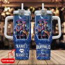 Buffalo Bills NFL Mickey And Minnie Couple Custom Stanley Quencher 30oz-40oz Stainless Steel Tumbler Hot And Cold Tumbler