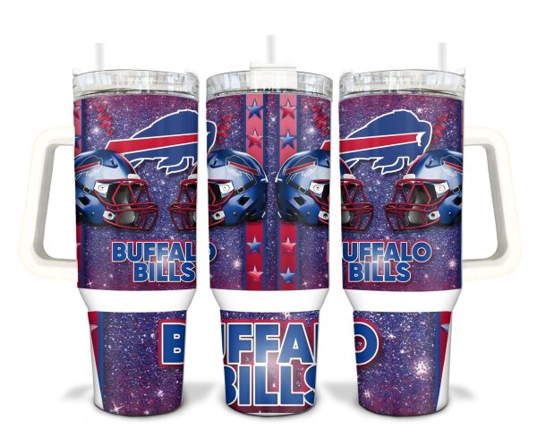Buffalo Bills NFL Custom Stanley Quencher 30oz-40oz Stainless Steel Tumbler Hot And Cold Tumbler