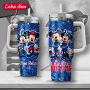 NFL Buffalo Bills Mickey And Minnie Couple Custom Stanley Quencher 30oz-40oz Stainless Steel Tumbler Hot And Cold Tumbler