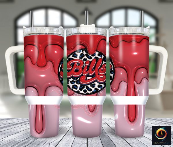 Buffalo Bills NFL Custom Stanley Quencher 30oz-40oz Stainless Steel Tumbler Hot And Cold Tumbler