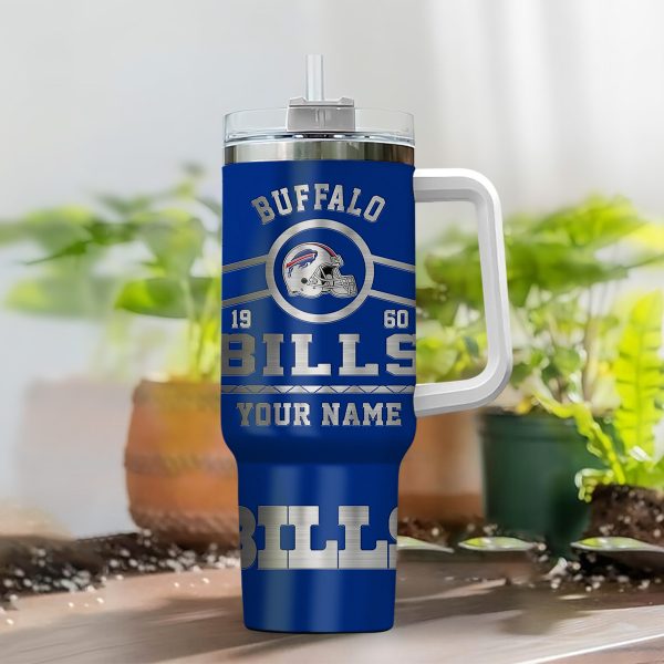 Buffalo Bills NFL Custom Stanley Quencher 30oz-40oz Stainless Steel Tumbler Hot And Cold Tumbler - Image 2