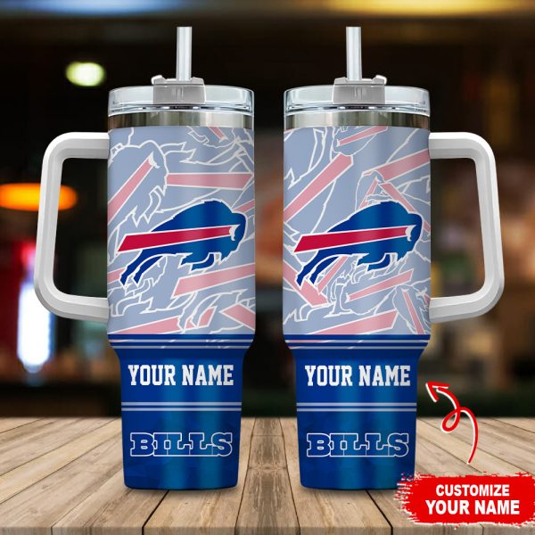 Buffalo Bills NFL Custom Stanley Quencher 30oz-40oz Stainless Steel Tumbler Hot And Cold Tumbler