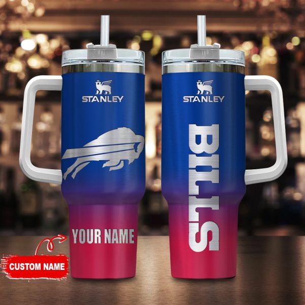 Buffalo Bills NFL Custom Stanley Quencher 30oz-40oz Stainless Steel Tumbler Hot And Cold Tumbler