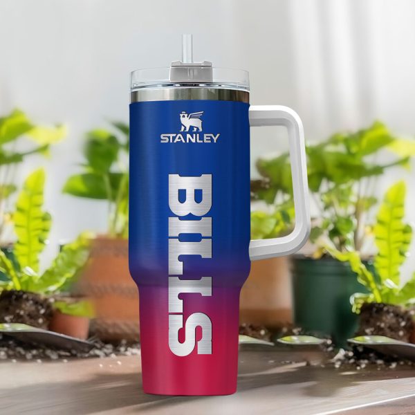 Buffalo Bills NFL Custom Stanley Quencher 30oz-40oz Stainless Steel Tumbler Hot And Cold Tumbler - Image 2