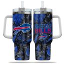 Buffalo Bills NFL Hunting Custom Stanley Quencher 30oz-40oz Stainless Steel Tumbler Hot And Cold Tumbler