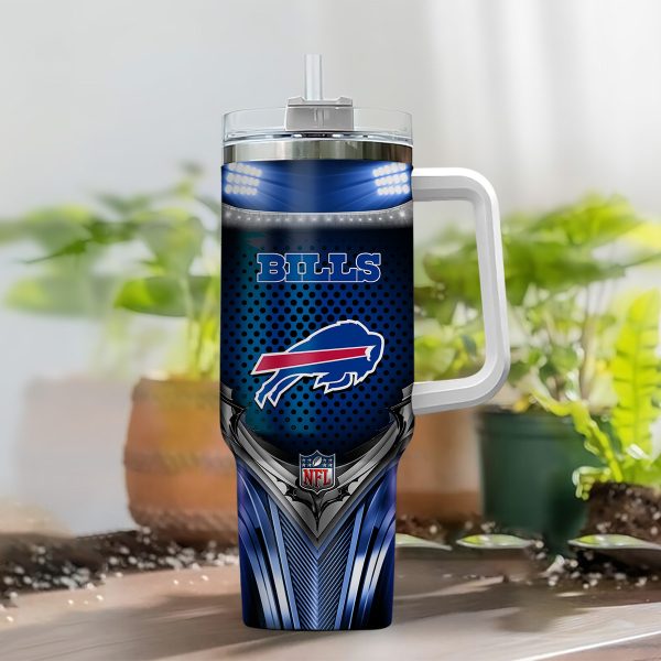 Buffalo Bills NFL Nutrition Facts Custom Stanley Quencher 30oz-40oz Stainless Steel Tumbler Hot And Cold Tumbler - Image 2