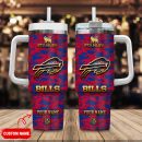 Buffalo Bills NFL Camouflage Golden Logo Custom Stanley Quencher 30oz-40oz Stainless Steel Tumbler Hot And Cold Tumbler