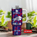 Buffalo Bills NFL Camouflage Silver Logo Custom Stanley Quencher 30oz-40oz Stainless Steel Tumbler Hot And Cold Tumbler
