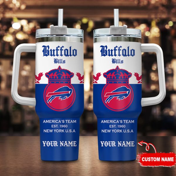 Buffalo Bills NFL Corona Extra Custom Stanley Quencher 30oz-40oz Stainless Steel Tumbler Hot And Cold Tumbler