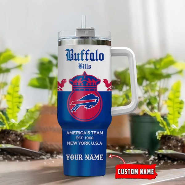 Buffalo Bills NFL Corona Extra Custom Stanley Quencher 30oz-40oz Stainless Steel Tumbler Hot And Cold Tumbler - Image 2