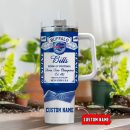 Buffalo Bills NFL Nutrition Facts Custom Stanley Quencher 30oz-40oz Stainless Steel Tumbler Hot And Cold Tumbler