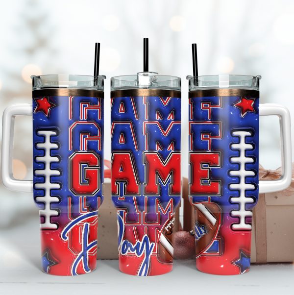 Buffalo Bills NFL Game Day Custom Stanley Quencher 30oz-40oz Stainless Steel Tumbler Hot And Cold Tumbler