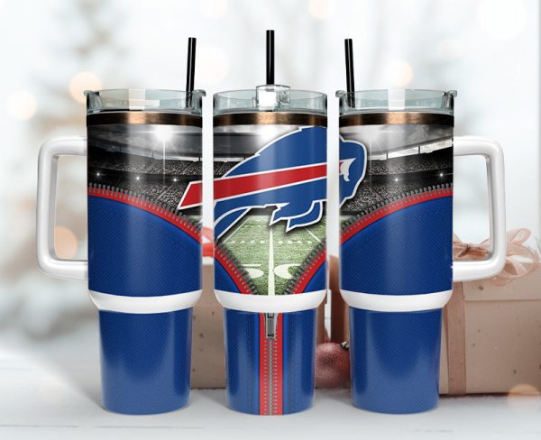 Buffalo Bills NFL Custom Stanley Quencher 30oz-40oz Stainless Steel Tumbler Hot And Cold Tumbler
