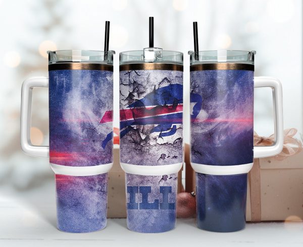 Buffalo Bills NFL Custom Stanley Quencher 30oz-40oz Stainless Steel Tumbler Hot And Cold Tumbler