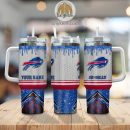 Buffalo Bills Glitter NFL Custom Stanley Quencher 30oz-40oz Stainless Steel Tumbler Hot And Cold Tumbler