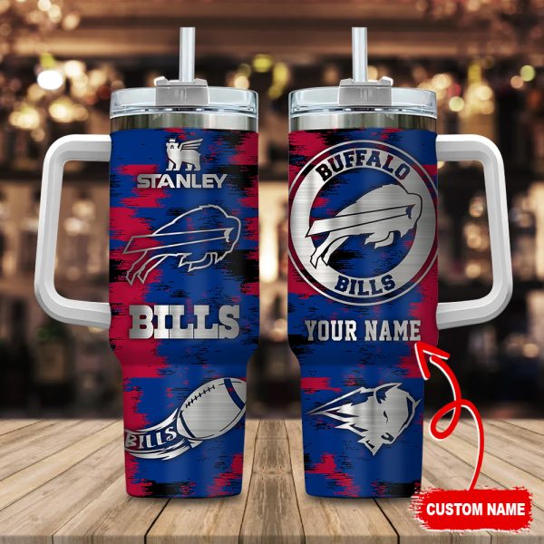 Buffalo Bills NFL Custom Stanley Quencher 30oz-40oz Stainless Steel Tumbler Hot And Cold Tumbler
