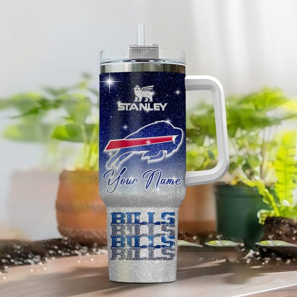 Buffalo Bills NFL Custom Stanley Quencher 30oz-40oz Stainless Steel Tumbler Hot And Cold Tumbler - Image 2