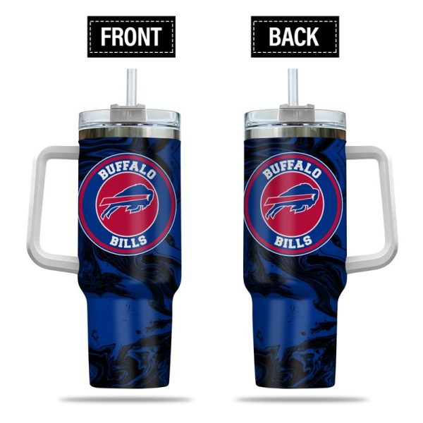 Buffalo Bills NFL Custom Stanley Quencher 30oz-40oz Stainless Steel Tumbler Hot And Cold Tumbler