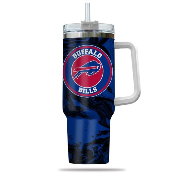 Buffalo Bills NFL Custom Stanley Quencher 30oz-40oz Stainless Steel Tumbler Hot And Cold Tumbler - Image 2