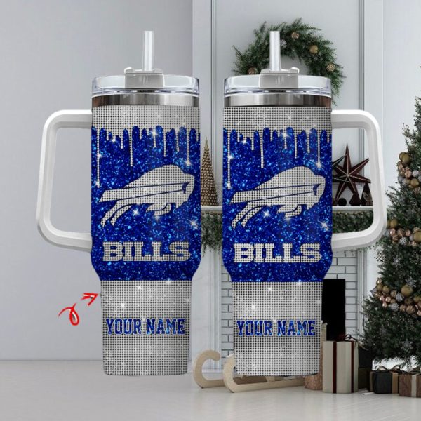 Buffalo Bills NFL Custom Stanley Quencher 30oz-40oz Stainless Steel Tumbler Hot And Cold Tumbler